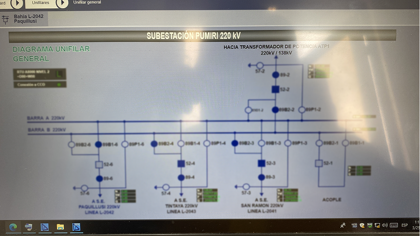 Configuración, pruebas de integración y SAT en subestación eléctrica Pumiri